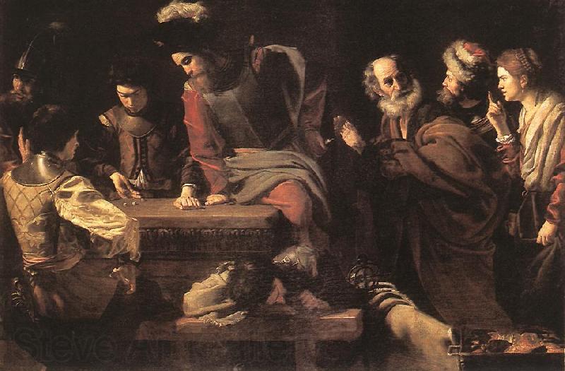 TOURNIER, Nicolas Denial of St Peter er France oil painting art
